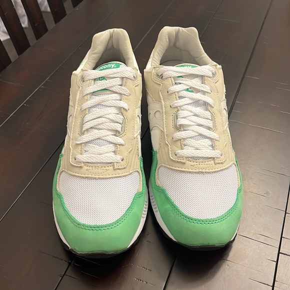 Saucony Shadow 5000 shoes sneakers new S70667-1 men’s sizes green white grey - Picture 6 of 12